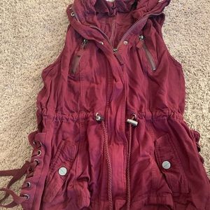 Maroon vest